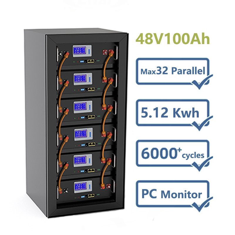 5KW 10KW 태양 에너지 저장 시스템 LiFePO4 리튬 이온 인산 광물 건전지 팩 12V 48V 100Ah