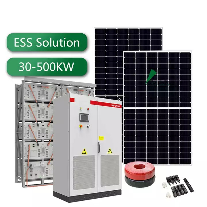 태양계 30kW 150kW 300kW 하이브리드 태양 전지판 키트 시스템 30KW 완전한 태양계