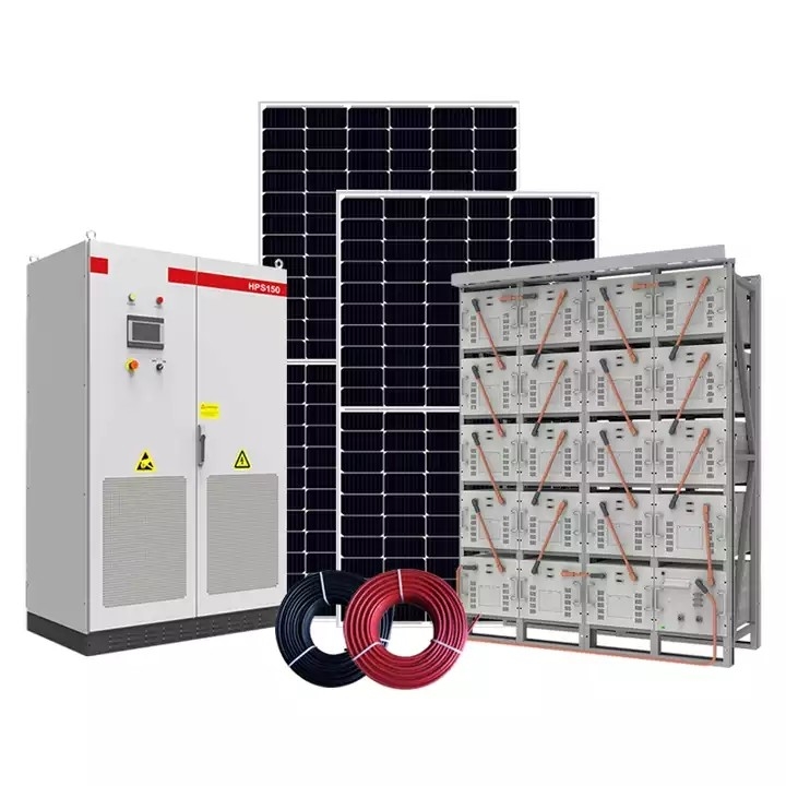태양계 30kW 150kW 300kW 하이브리드 태양 전지판 키트 시스템 30KW 완전한 태양계