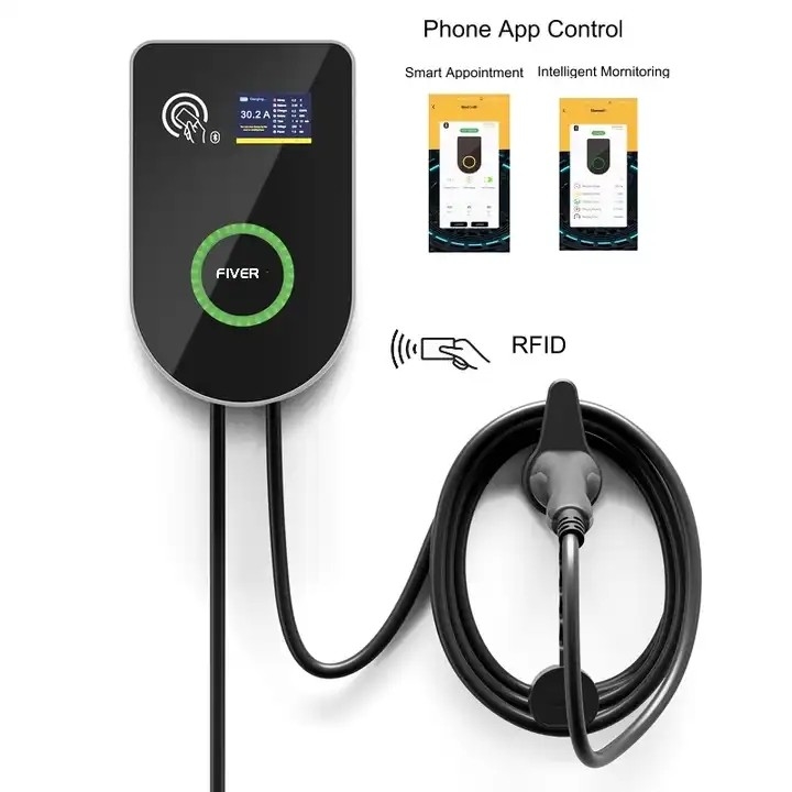 32A EV 충전소 OCPP 1.6 와이파이 4G 커뮤니케이션을 가진 똑똑한 Wallbox 22KW