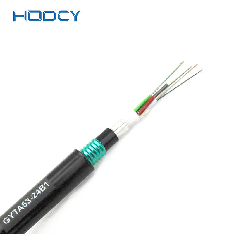 250μm GYTA53 G652D 단일모드 무장한 광섬유 케이블 2-288cores