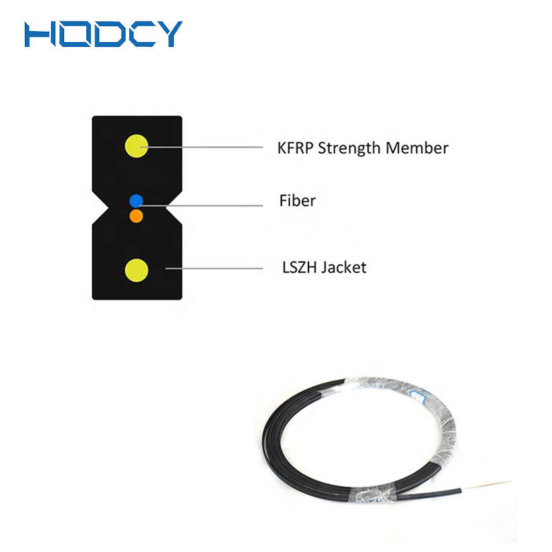 FTTH 야외 드롭 케이블 패치가 끈으로 묶는다고, 공기 자립하 광섬유는 전보를 칩니다