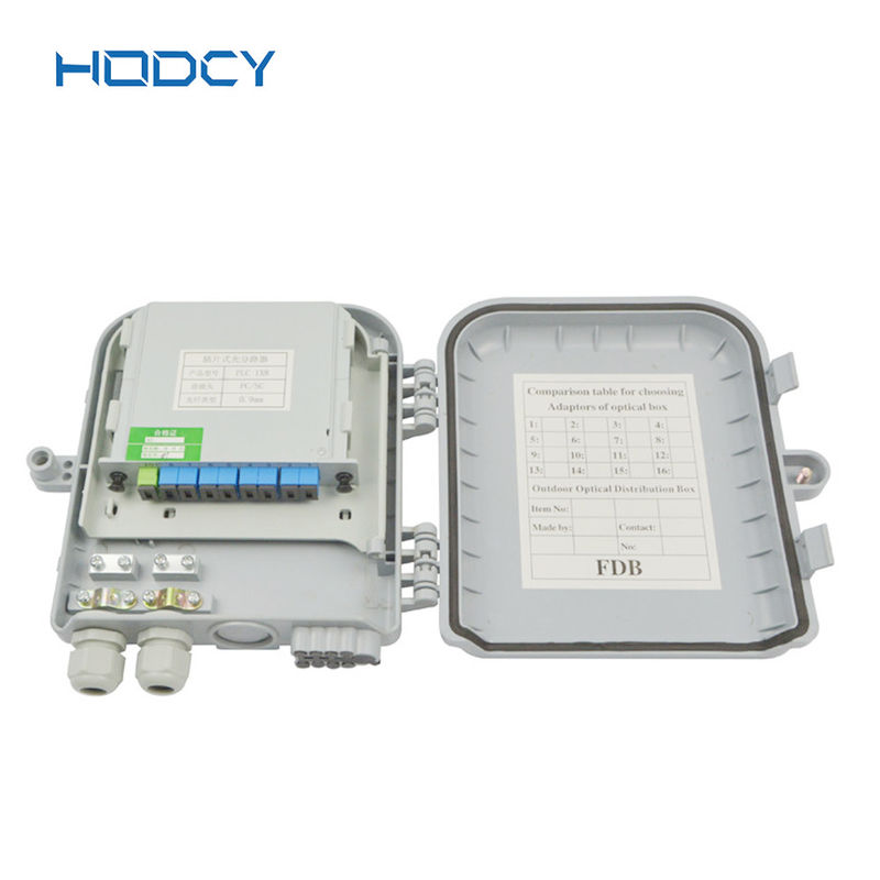 FTTH 야외 광섬유 종결 박스가 16 핵심 원거리 통신 배전상자를 잠깐 좁니다