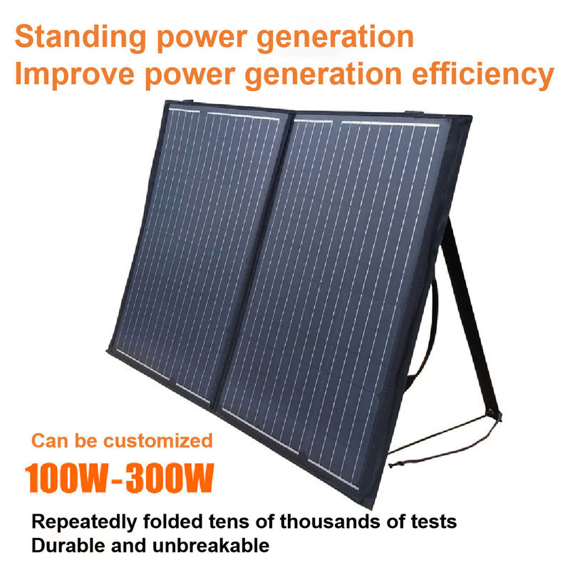 접은 방수 태양 PV 판 충전기 듀얼 100w 5V 2.1A USB 가지고 다닐 수 있는 2