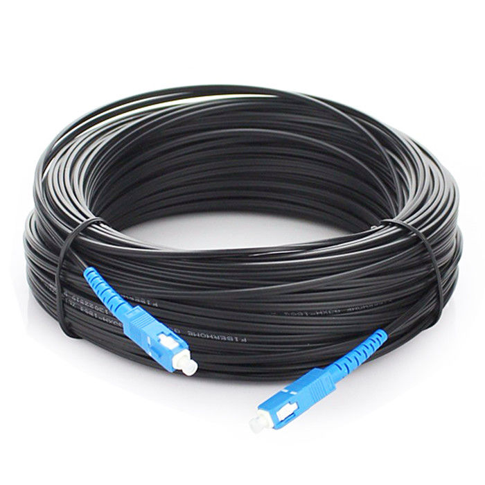 SC UPC FTTH 드롭 섬유 옵틱 케이블 패치 코드 자립하 G657A2