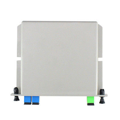 FTTX / FTTH 네트워크를 위한 SC UPC 광섬유 PLC 분배기 DIN 1X2 PLC