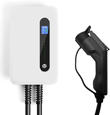 플러그와 240V 9.6kW 40 Amp 레벨 2 가지고 다닐 수 있는 EV 충전기 스테이션